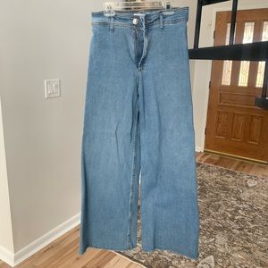 Zara Marine Wide Leg Jeans